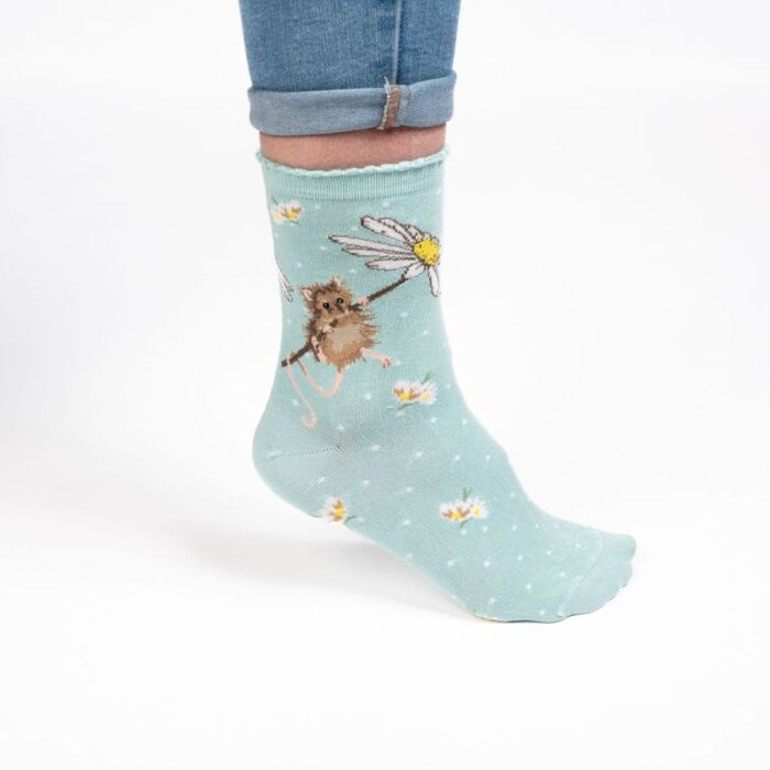 Wrendale Designs "Oops a Daisy" Mouse Socks
